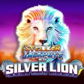 Stellar Jackpots with Silver Lion online game logo by Lightning Box Game on stonevegass.pl